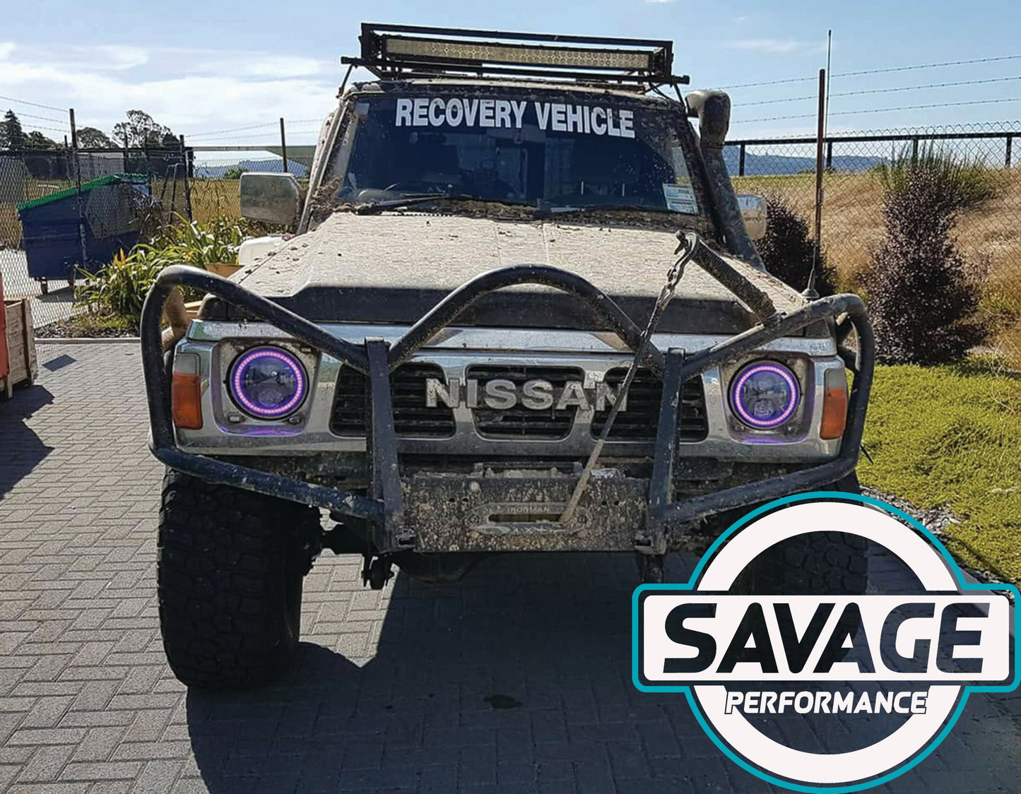 7 Inch RAINBOW HALO Round LED Headlights *Savage Performance*