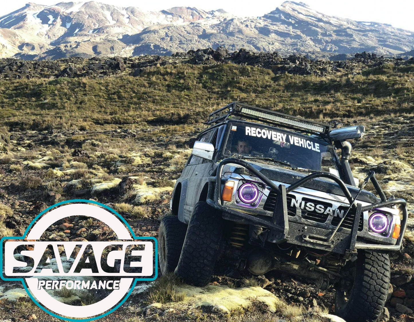 7 Inch RAINBOW HALO Round LED Headlights *Savage Performance*