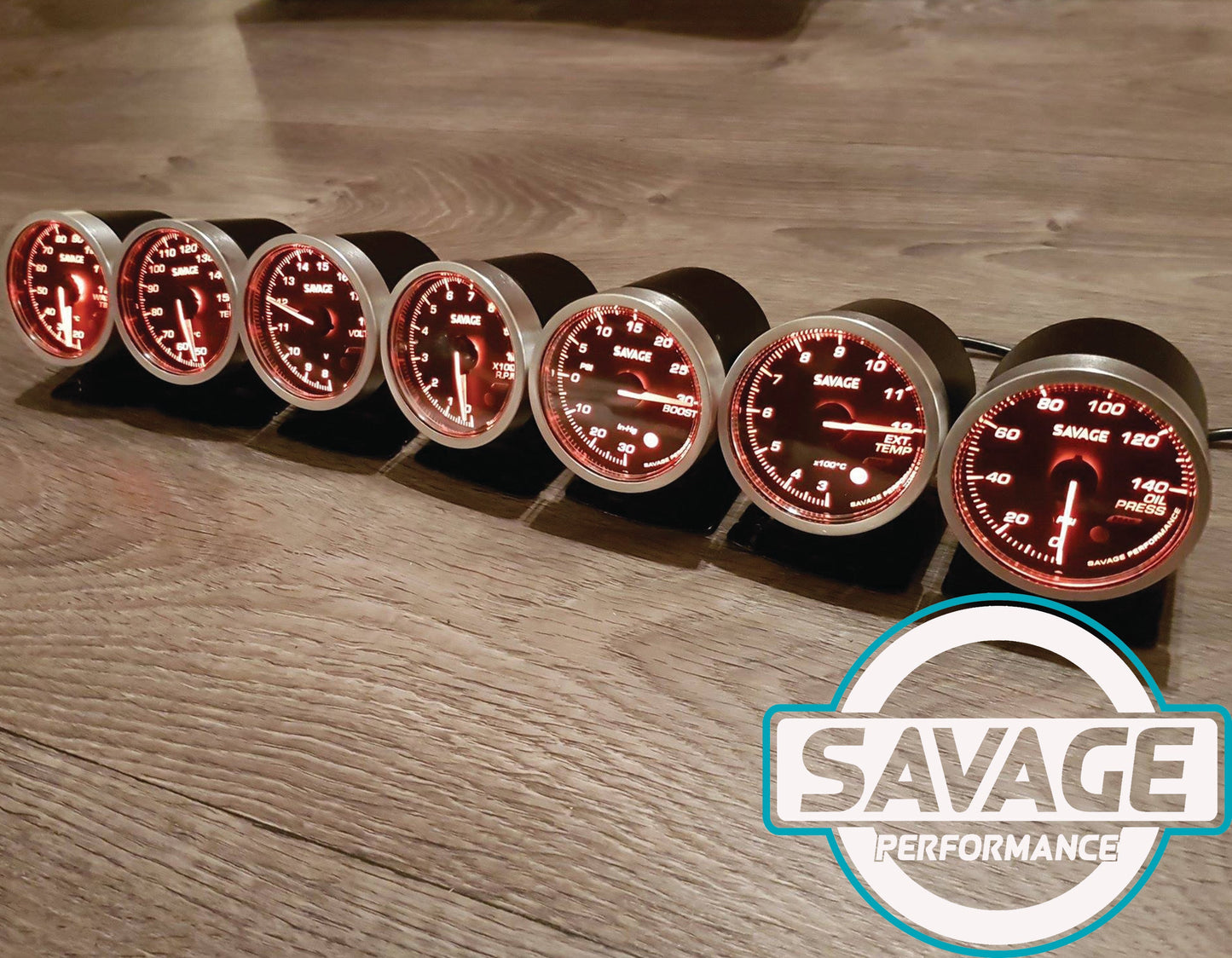 60mm Savage Oil Pressure Gauge 7 Colours *Savage Performance*