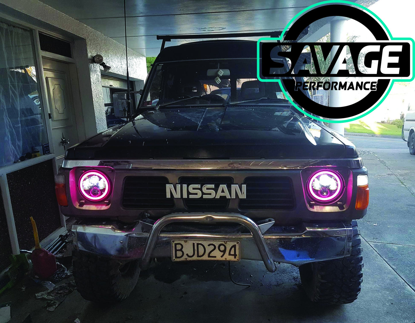 7 Inch RAINBOW HALO Round LED Headlights *Savage Performance*