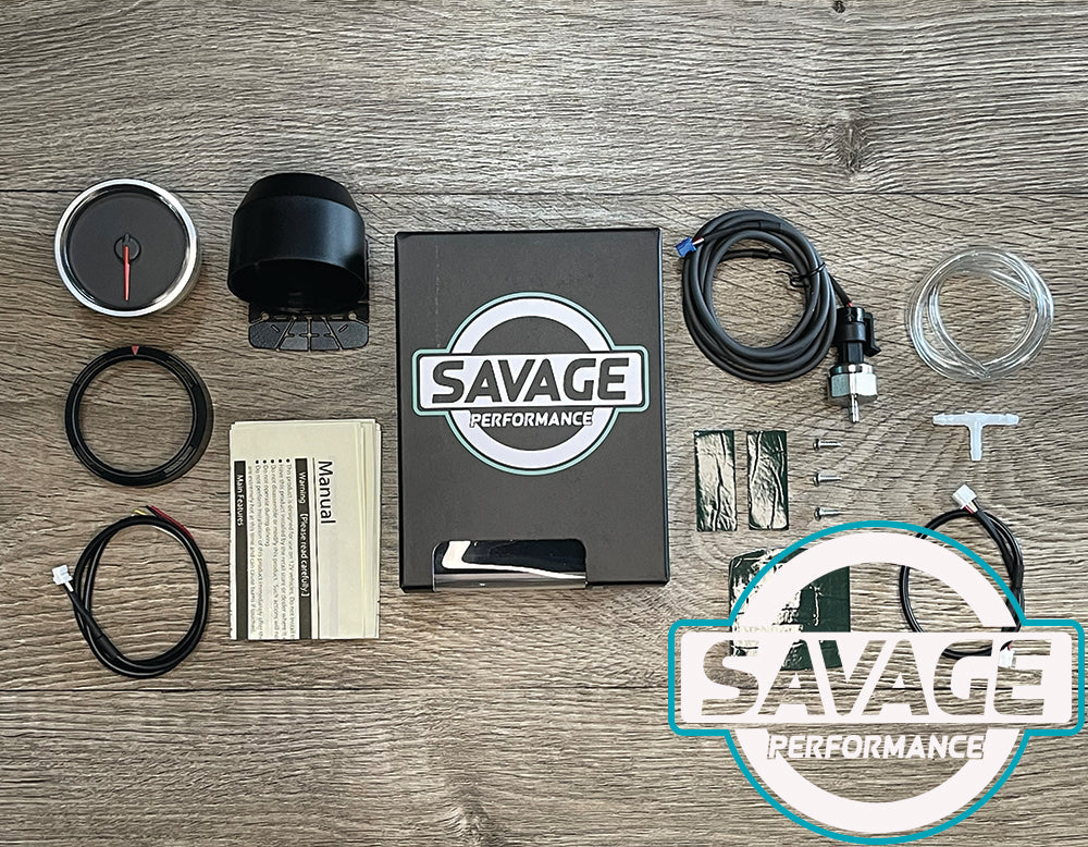 60mm Savage Boost Gauge PSI 7 Colours *Savage Performance*