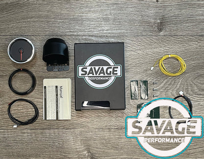 60mm Savage AFR Wideband (Air Fuel Ratio) Gauge 7 Colours *Savage Performance*