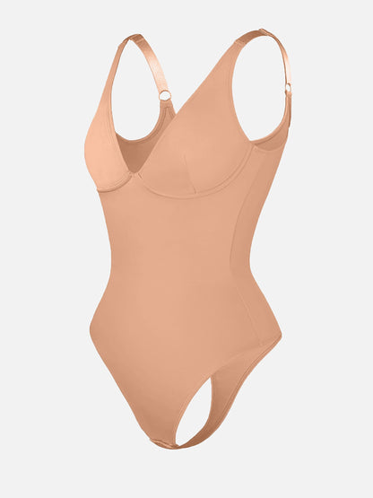 Willluxe V Neck Tummy Control Bodysuit