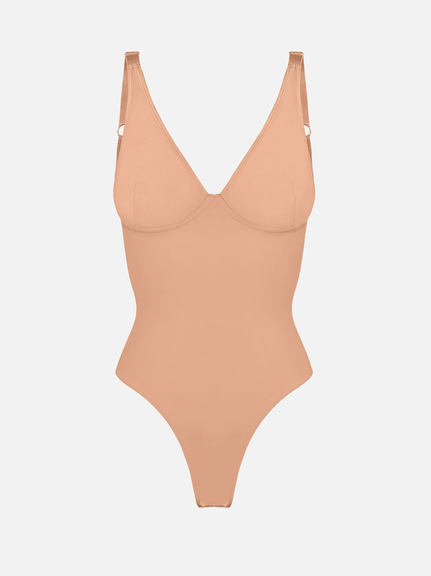 Willluxe V Neck Tummy Control Bodysuit