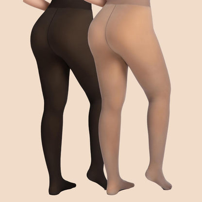 Fake Translucent Warm Pantyhose Leggings Sheer Thick Tights