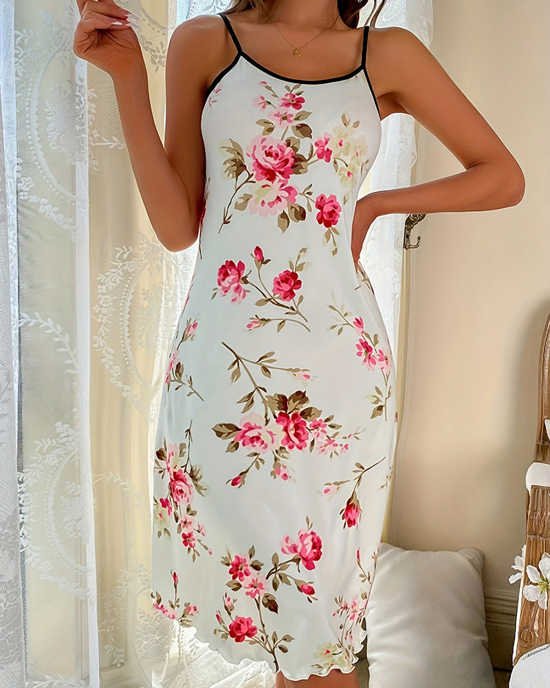 Willluxe® Floral Spaghetti Strap Dress