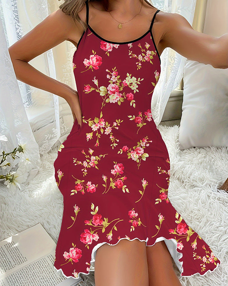 Willluxe® Floral Spaghetti Strap Dress