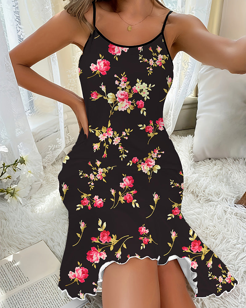 Willluxe® Floral Spaghetti Strap Dress
