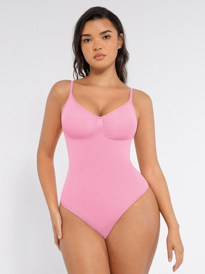 Willluxe Tummy Control Seamless Thong Bodysuit