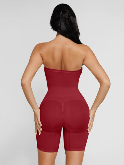 Willluxe Seamless Strapless Bodysuit with Removable Straps