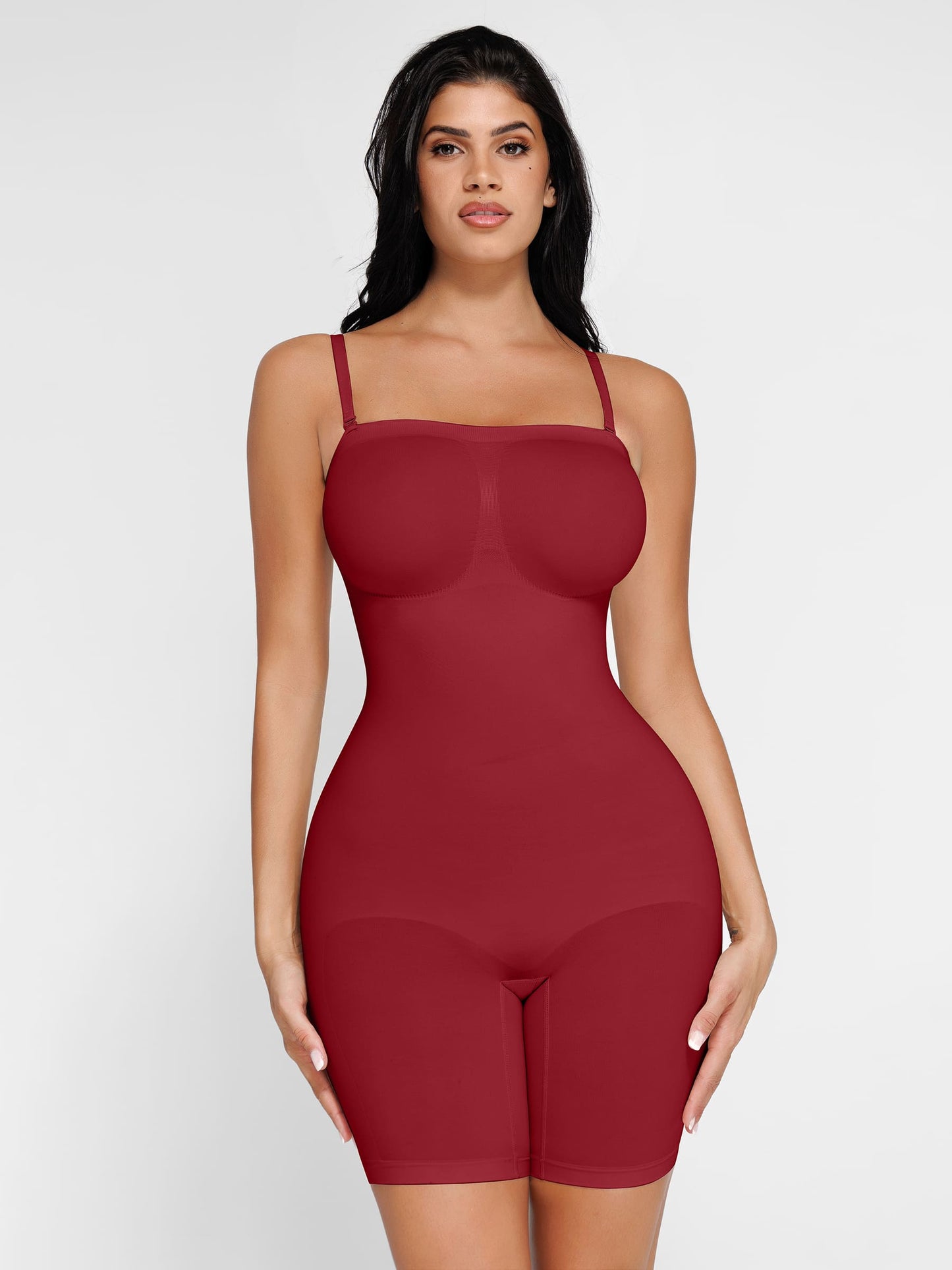 Willluxe Seamless Strapless Bodysuit with Removable Straps