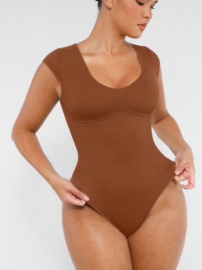 Willluxe Bodysuit Tummy Control Shapewear Body Shaper Jumpsuit Top Going Out Shirt