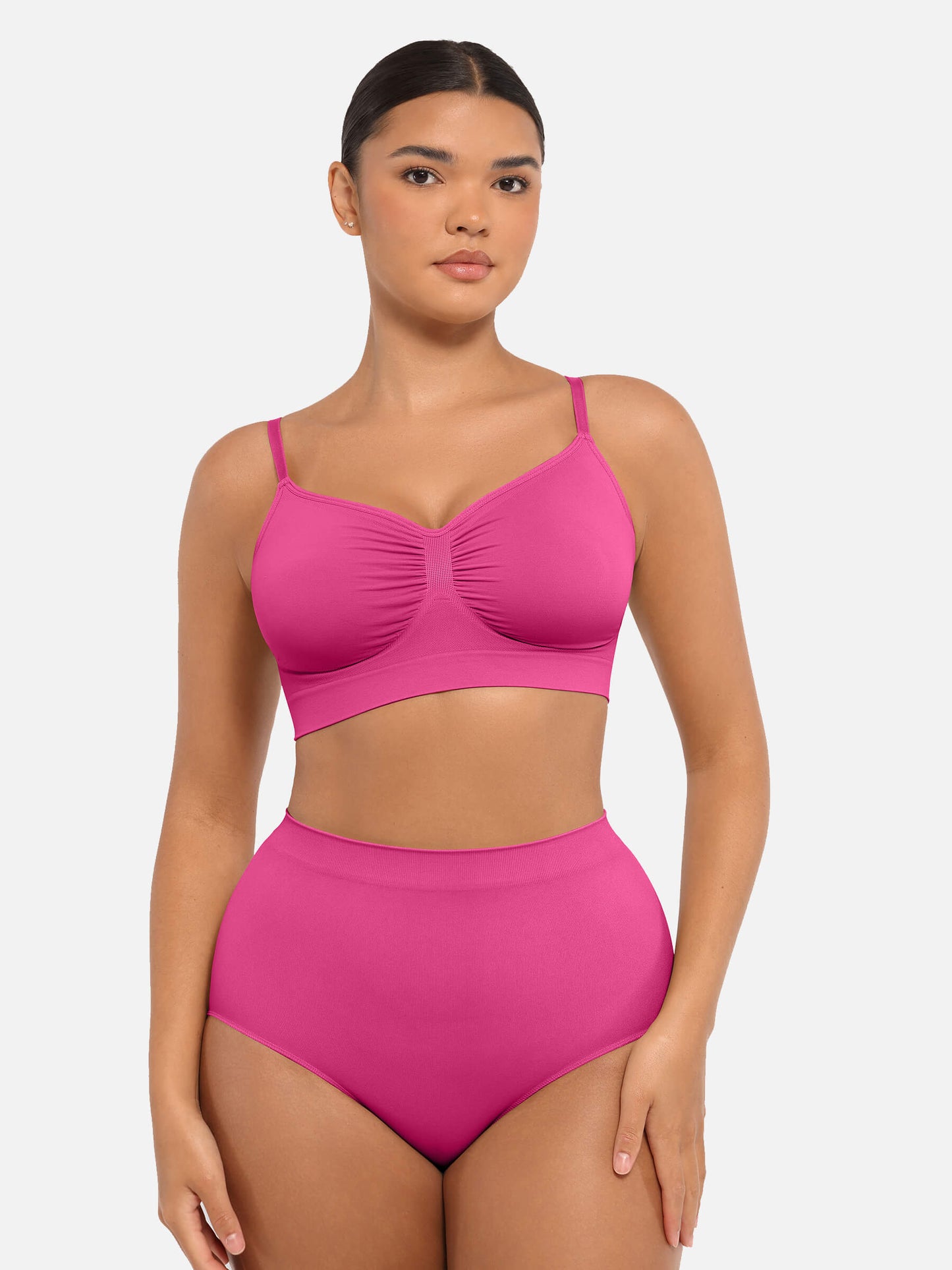 Willluxe Wireless Bra & Seamless Tummy Control Brief Set