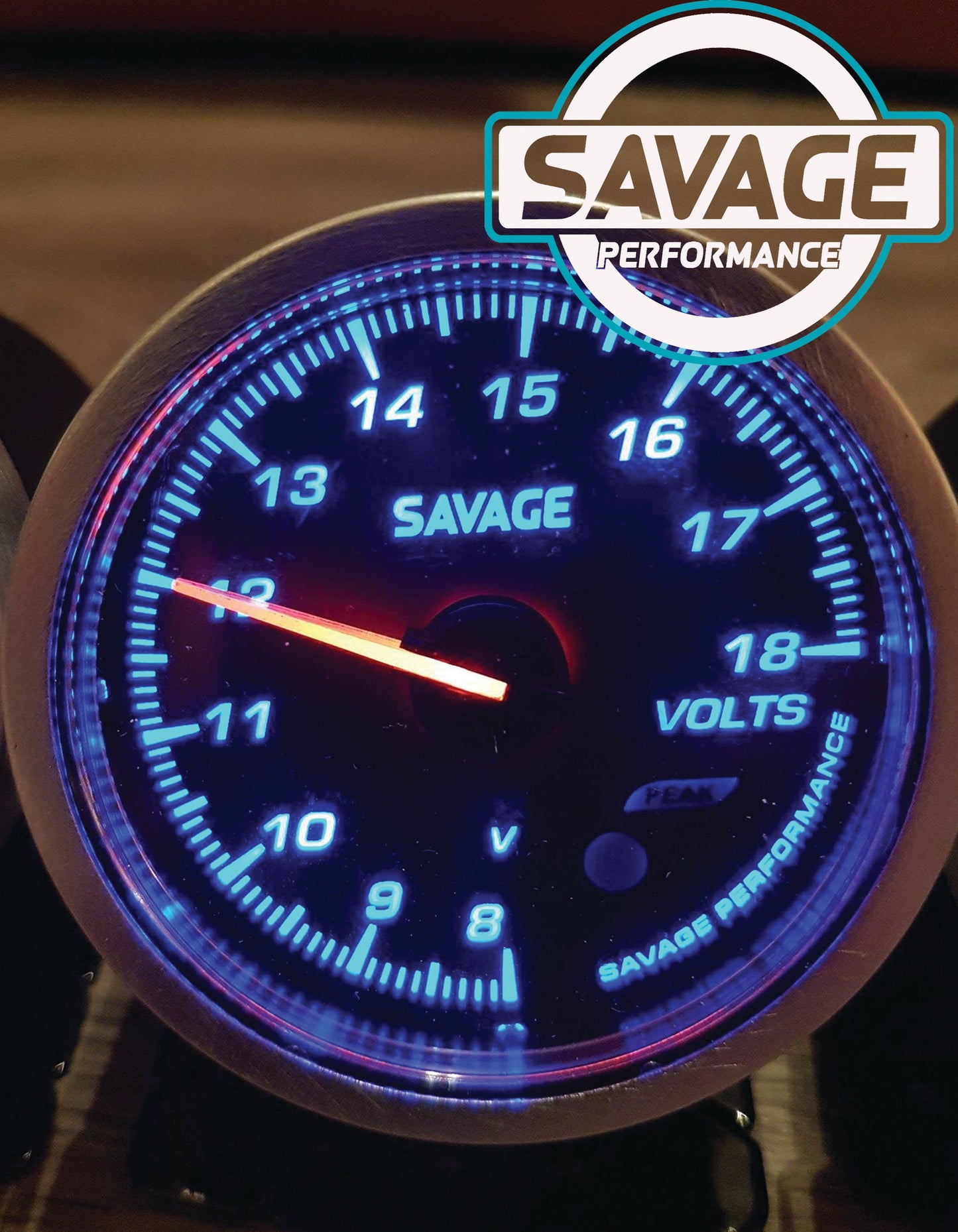 60mm Savage Volt Gauge 7 Colours *Savage Performance*