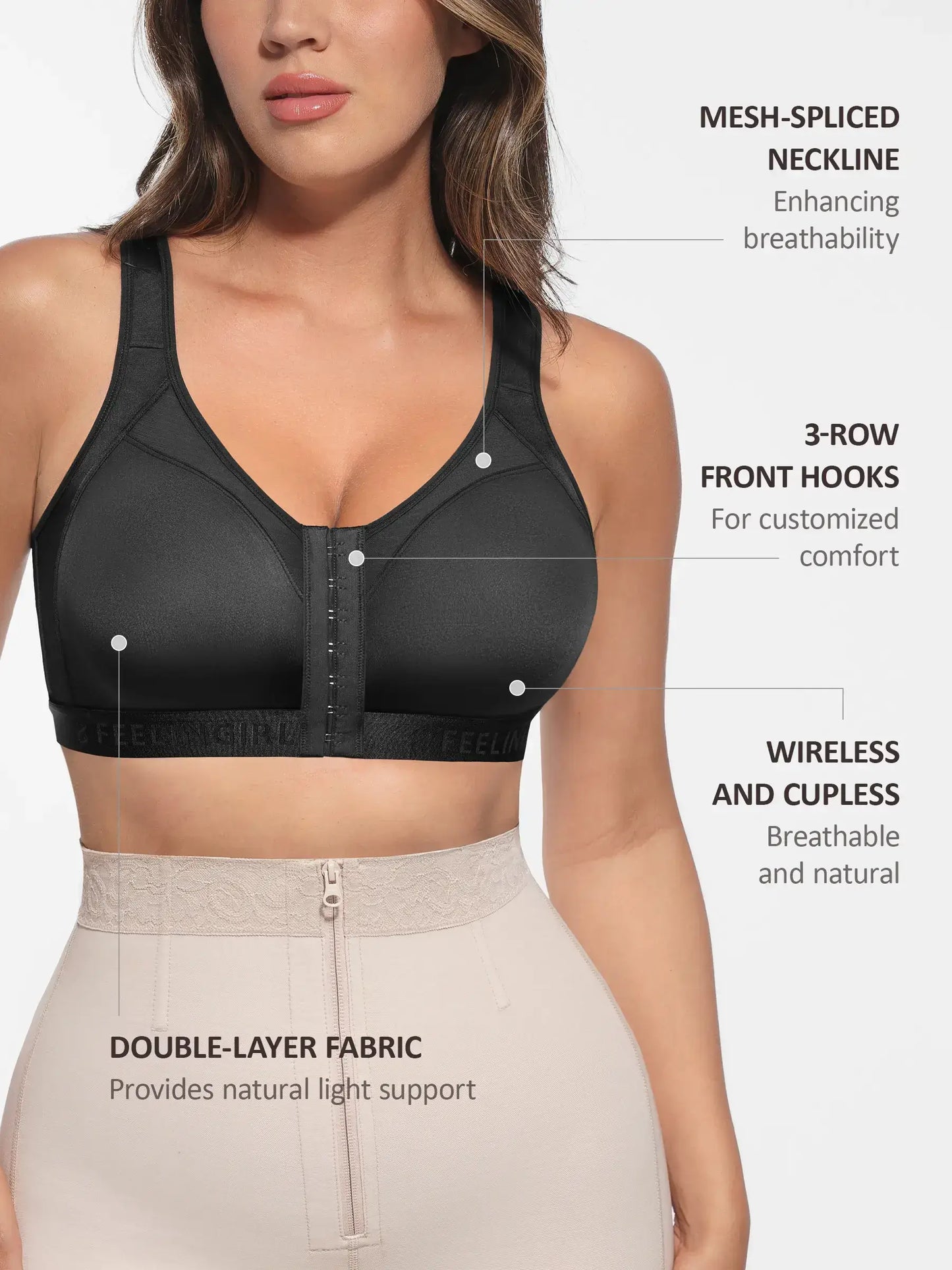 Willluxe Full Coverage Post-Surgery Bra