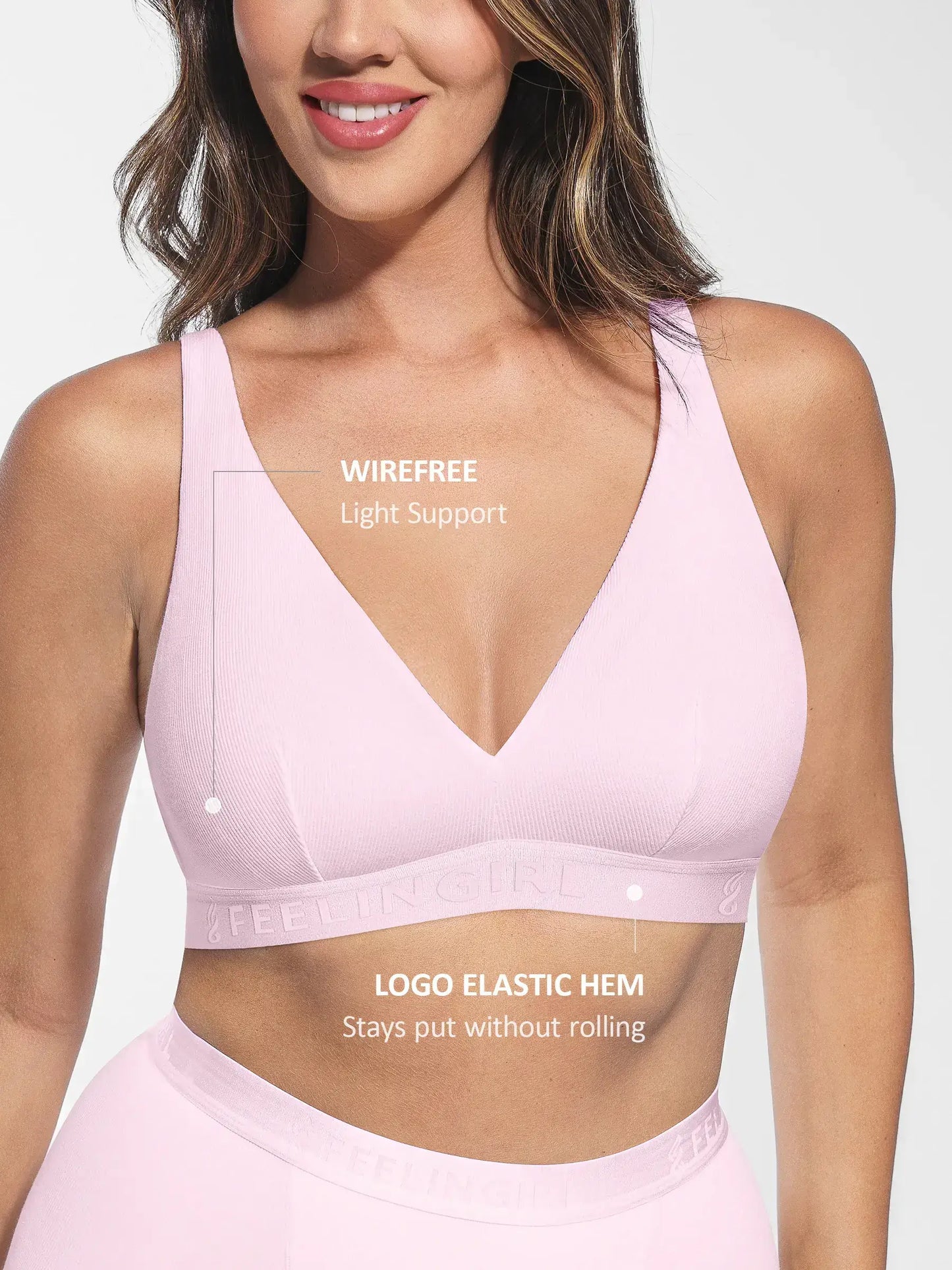 Willluxe No Underwire Light Support Modal Bra