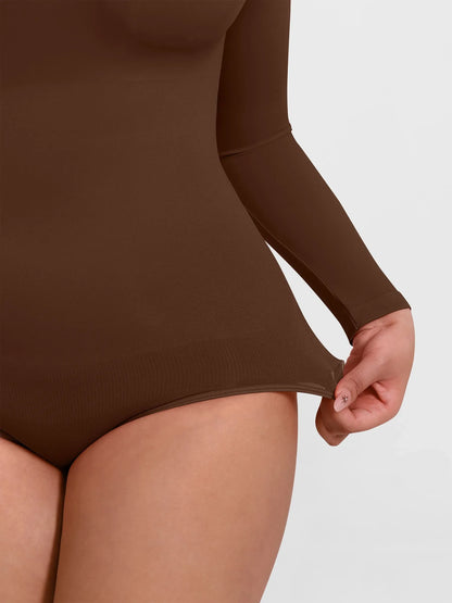 Willluxe Seamless Crew Neck Short Sleeve Bodysuit