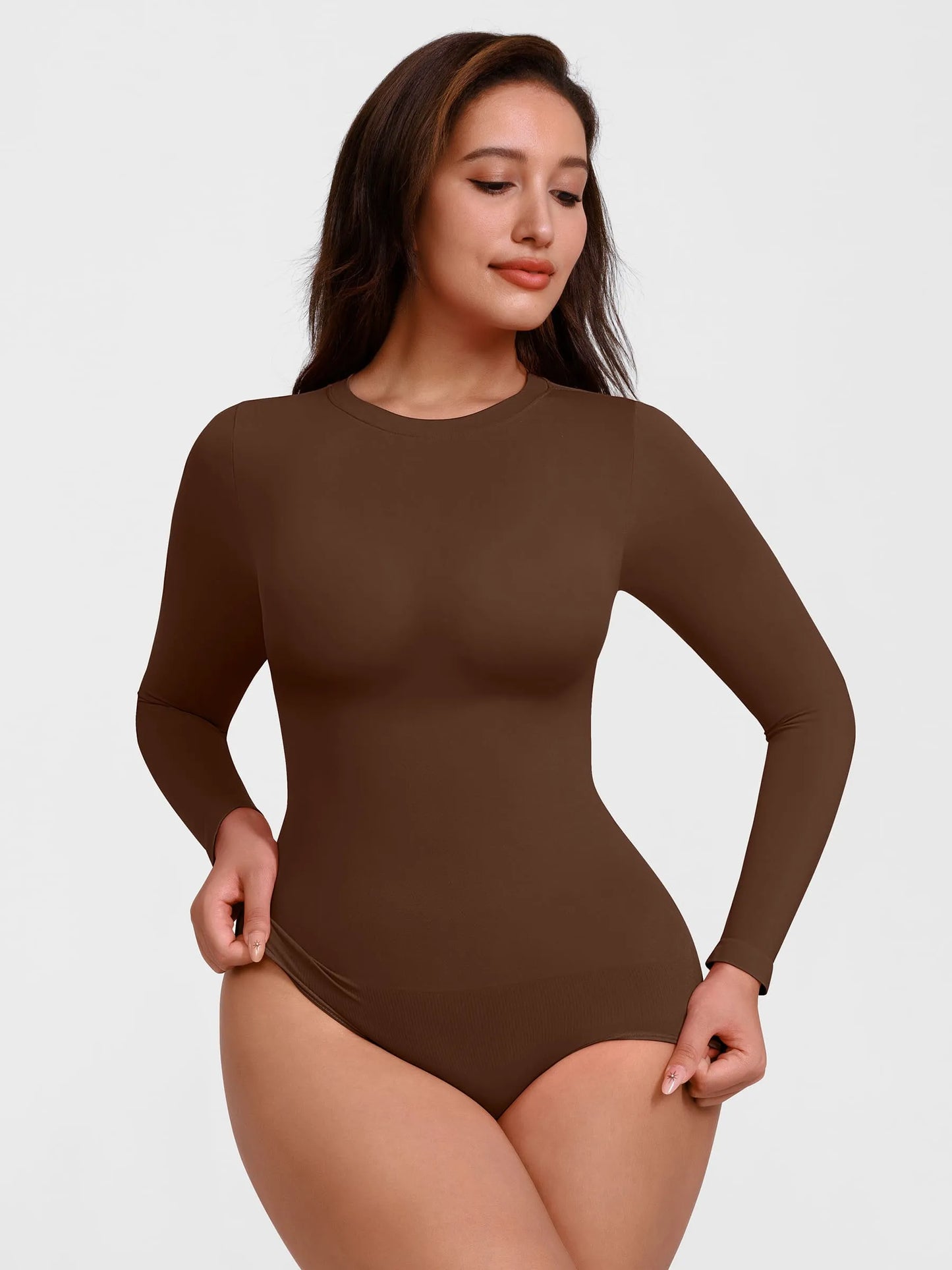 Willluxe Seamless Crew Neck Short Sleeve Bodysuit