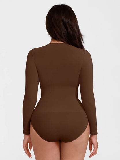 Willluxe Seamless Crew Neck Short Sleeve Bodysuit