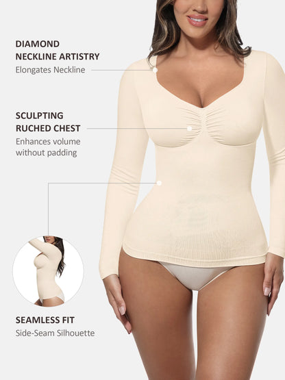 Willluxe Seamless Long-Sleeve Everyday Shaper Top