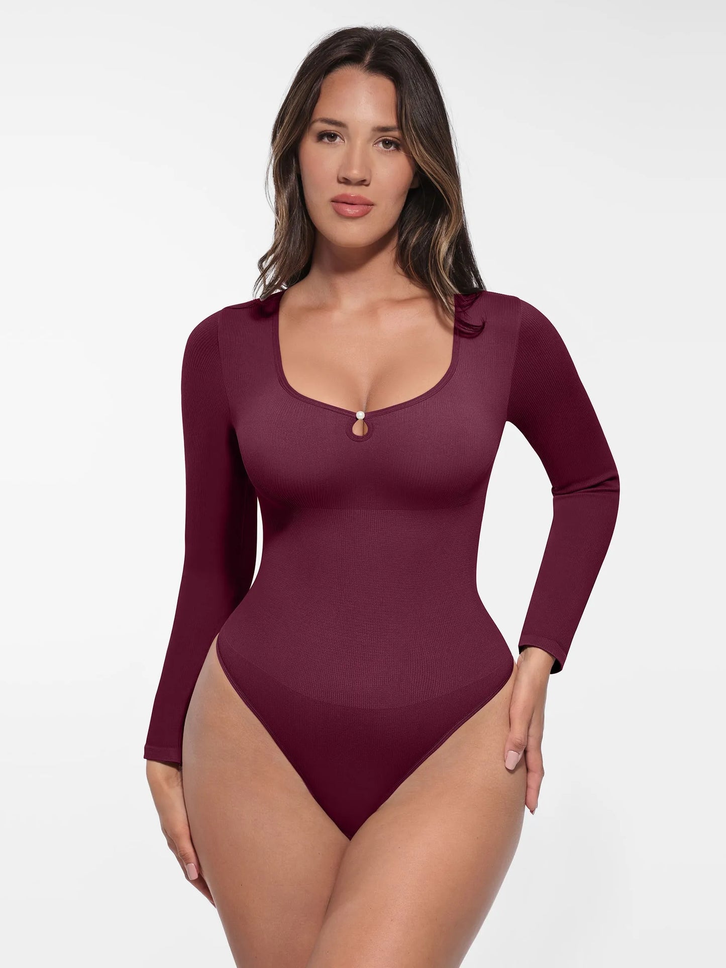 Willluxe Seamless Ribbed Bodysuit
