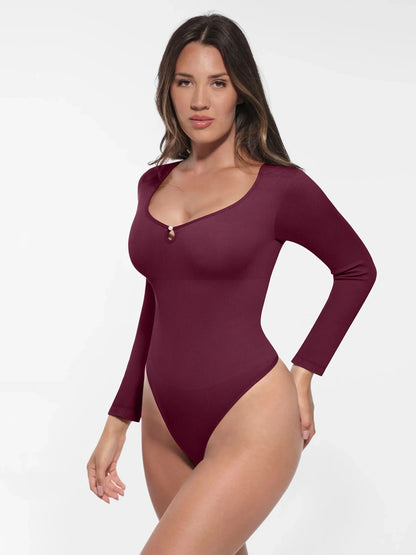 Willluxe Seamless Ribbed Bodysuit