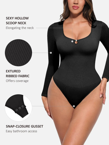 Willluxe Seamless Ribbed Bodysuit