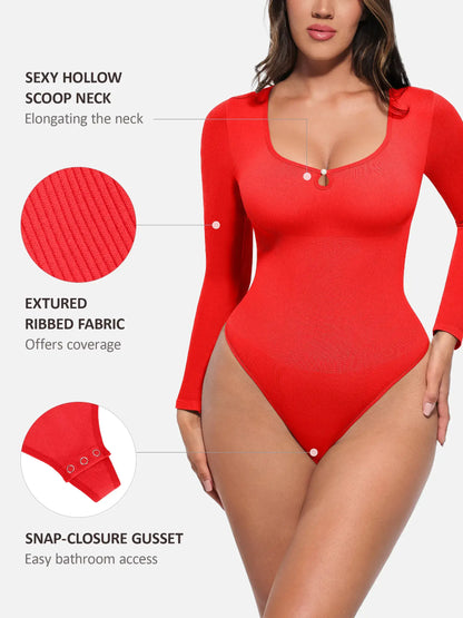 Willluxe Seamless Ribbed Bodysuit