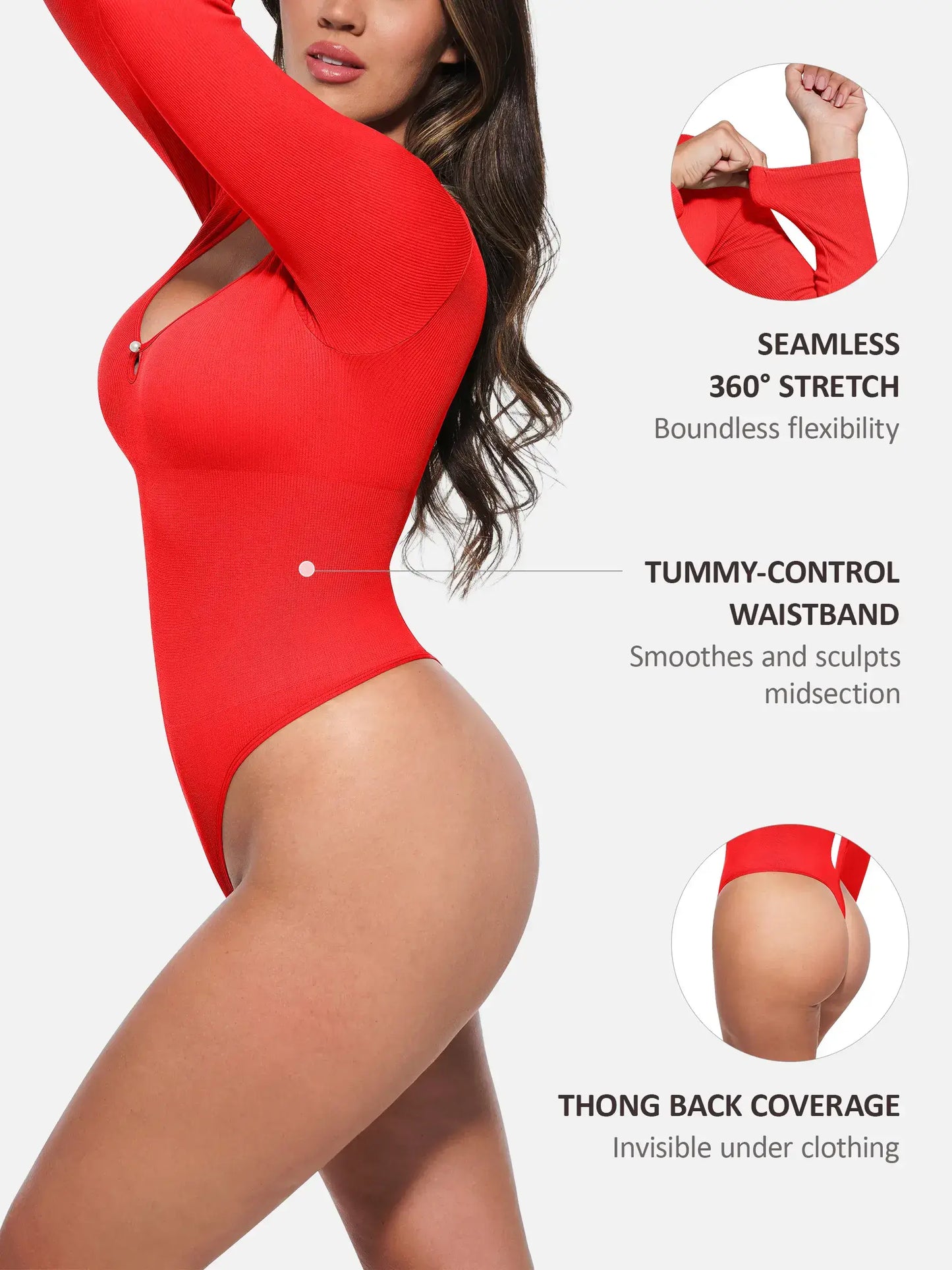 Willluxe Seamless Ribbed Bodysuit