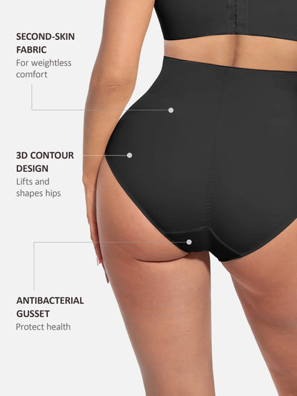 Willluxe Built-in Elastic Mid-Waist Shaping Panties