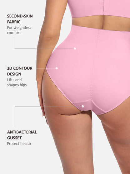 Willluxe Built-in Elastic Mid-Waist Shaping Panties