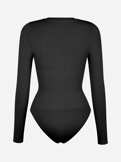 Willluxe Seamless Crew Neck Short Sleeve Bodysuit