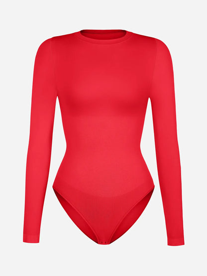 Willluxe Seamless Ultra-Soft Crew Neck Bodysuit