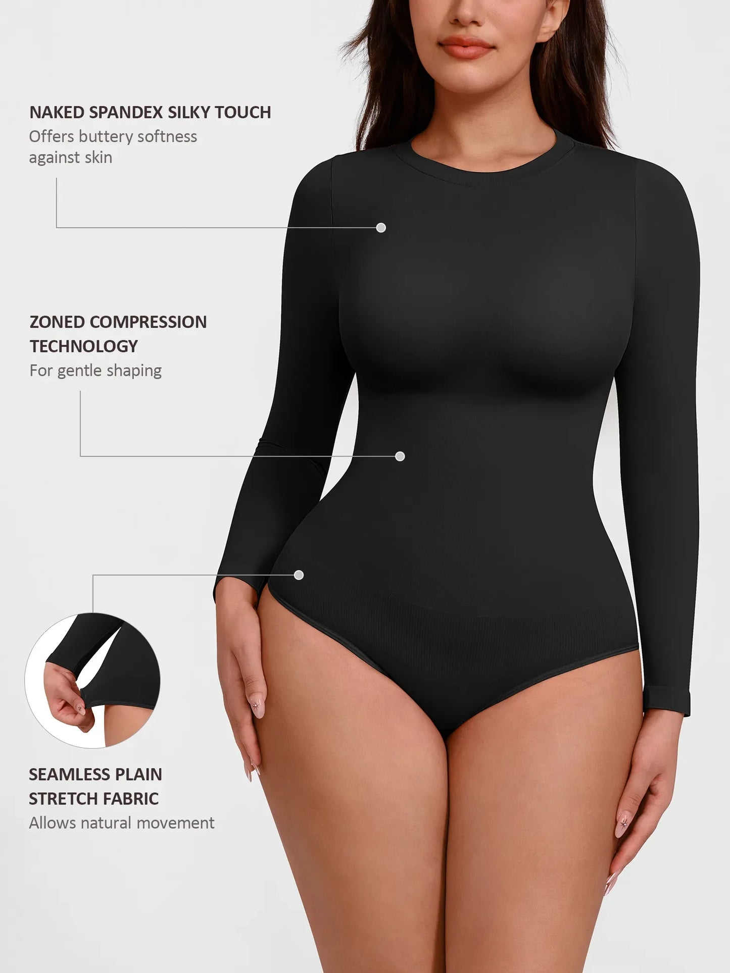 Willluxe Seamless Crew Neck Short Sleeve Bodysuit