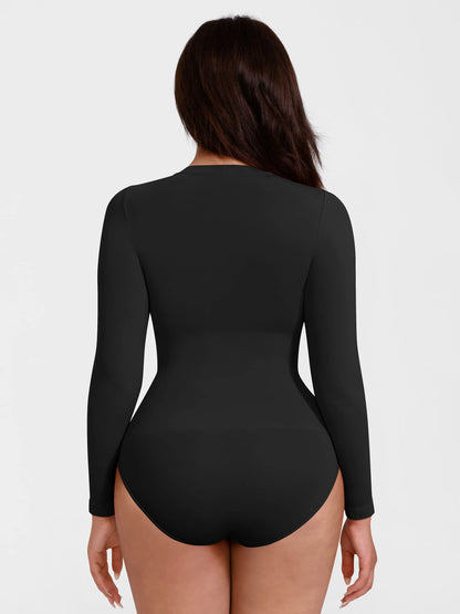 Willluxe Seamless Crew Neck Short Sleeve Bodysuit
