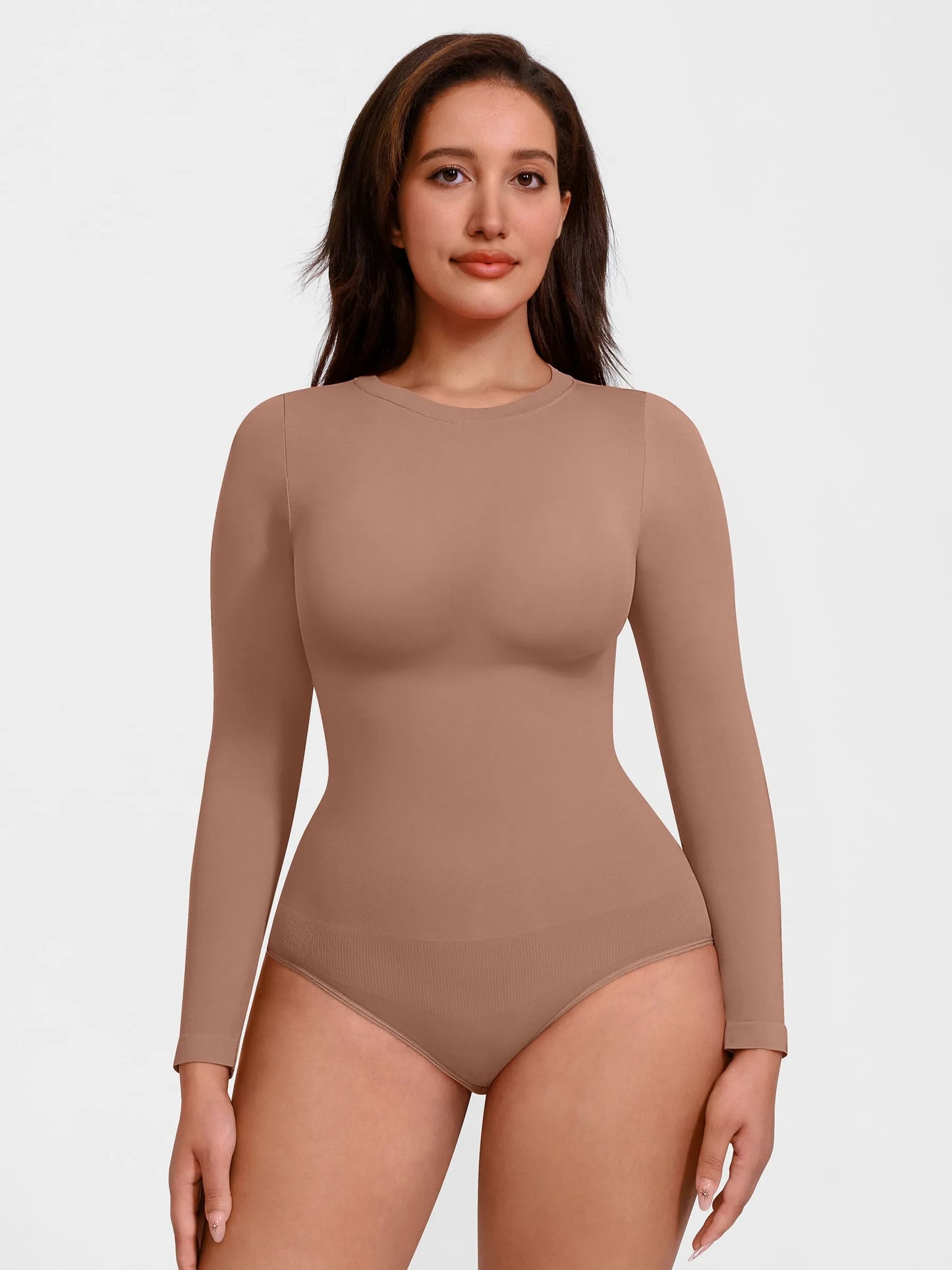 Willluxe Seamless Crew Neck Short Sleeve Bodysuit