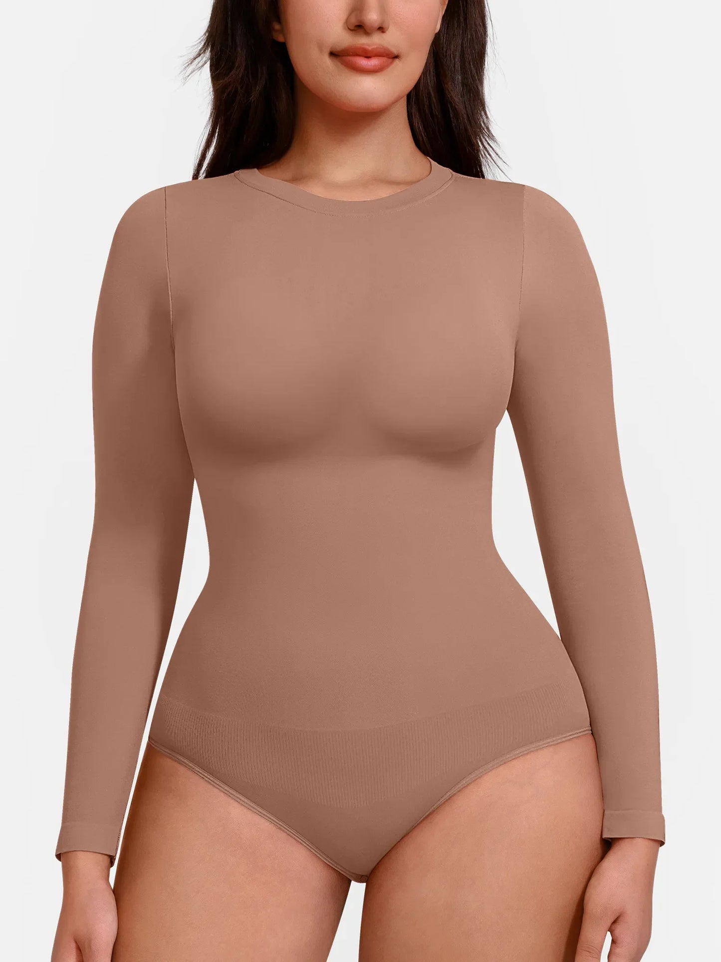 Willluxe Seamless Crew Neck Short Sleeve Bodysuit