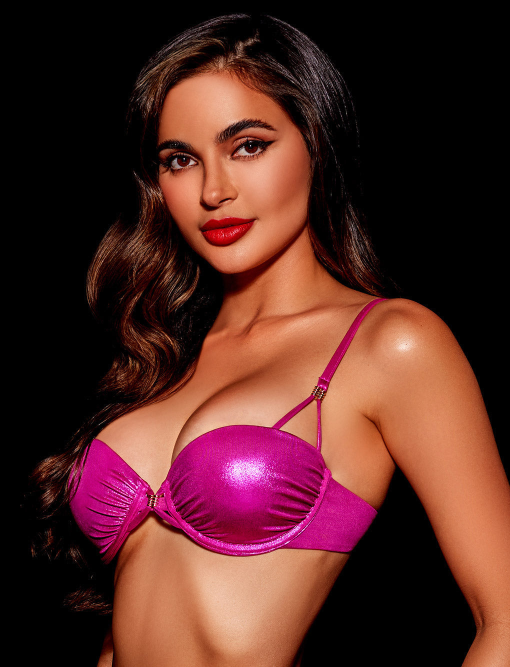 Ziva Pink Push Up Bikini Top