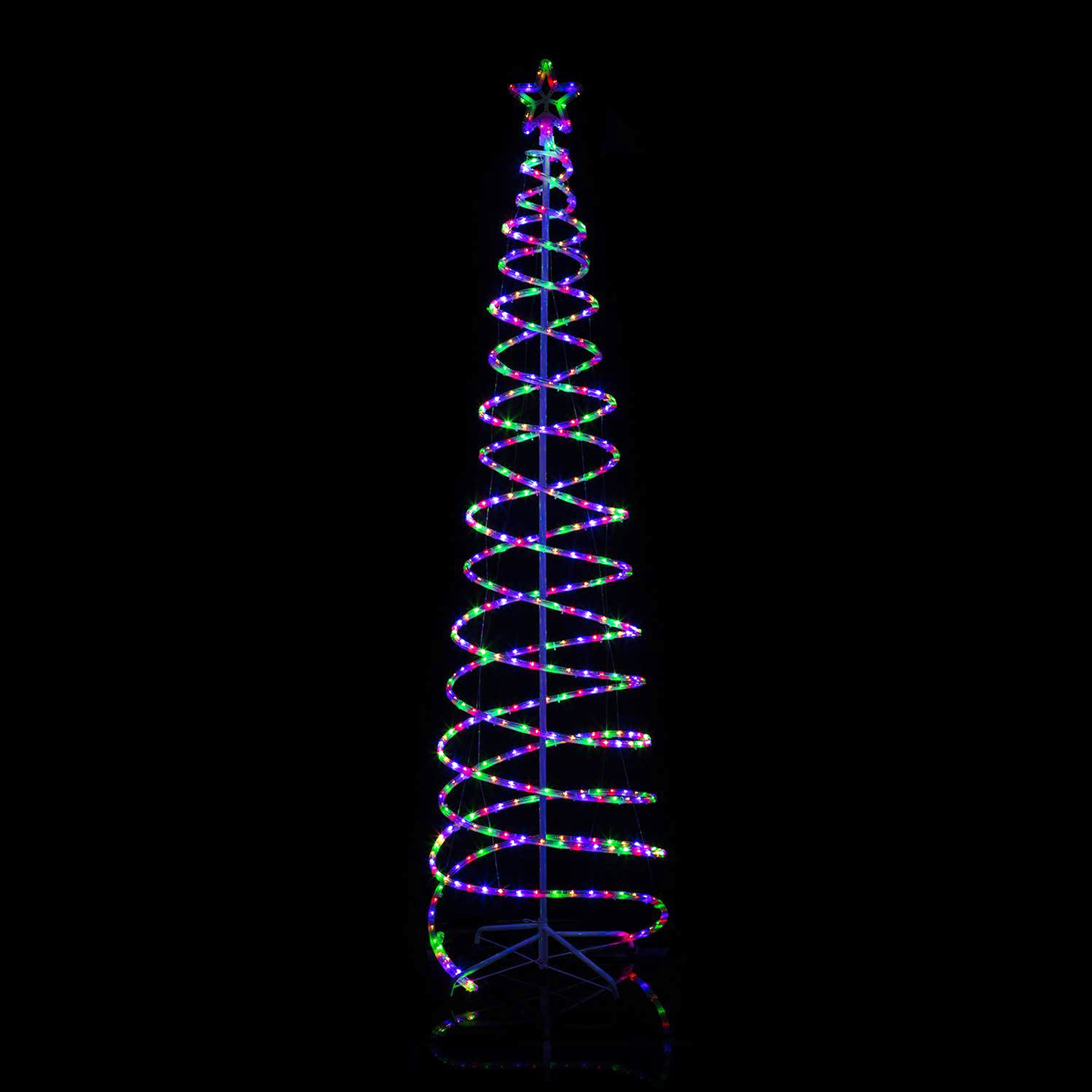 Lexi Lighting 2.1m LED Double Spiral Tree - Multicolour