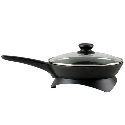 Westinghouse 26cm 1200W Non-Stick Electric Skillet with Glass Lid (Black)