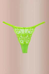 Willluxe® BlossomLace – French Embroidered Sheer Lace Thong