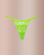 Willluxe® BlossomLace – French Embroidered Sheer Lace Thong