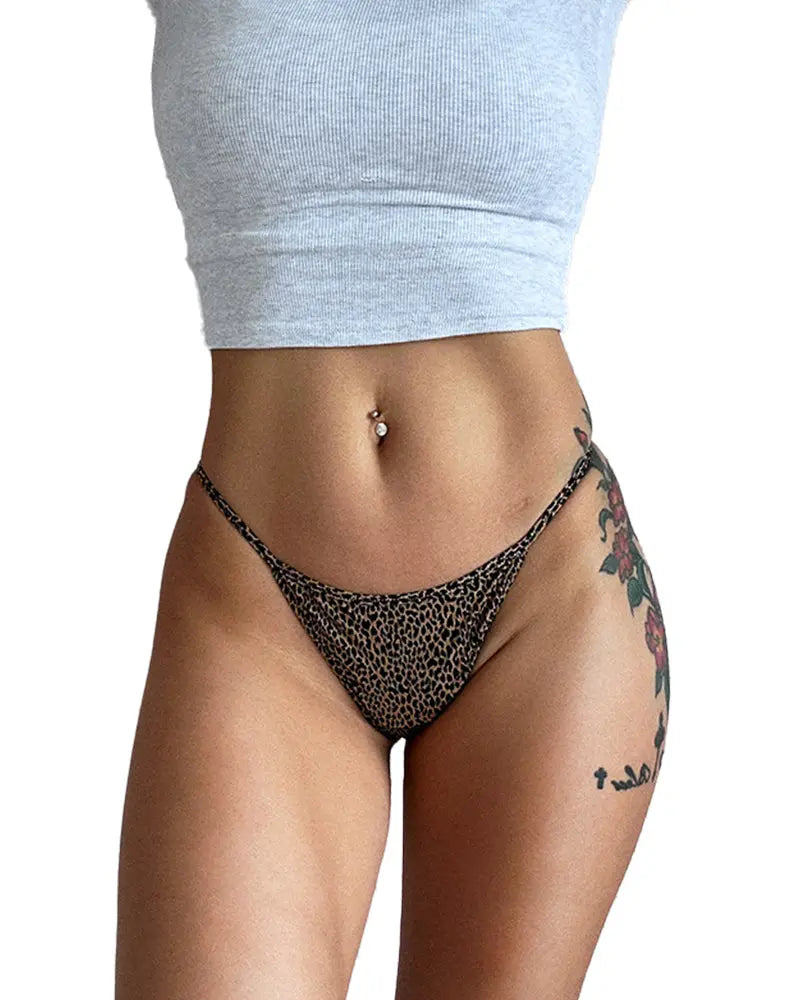 WILLLUXE® ForLove – Animal Print Thin Strap Thong