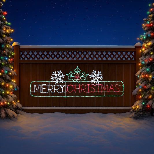 Lexi Lighting 2m Merry Christmas Rope Light Silhouette