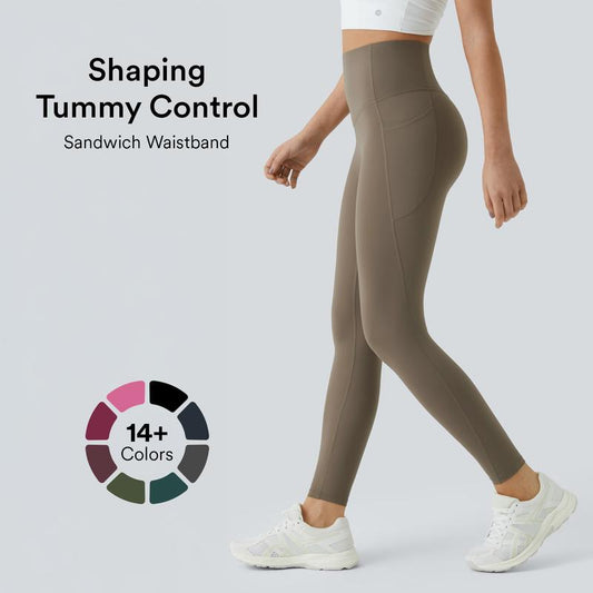 UltraSculpt™ High Waisted Tummy Control Pocket Shaping Training Leggings