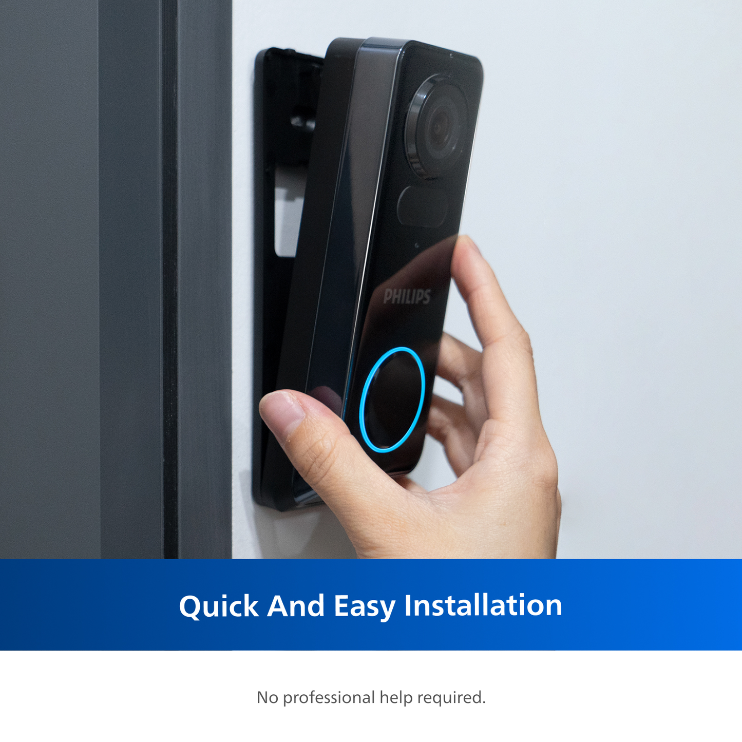 Philips 2K Dual‑Camera Smart Video Doorbell with Chime