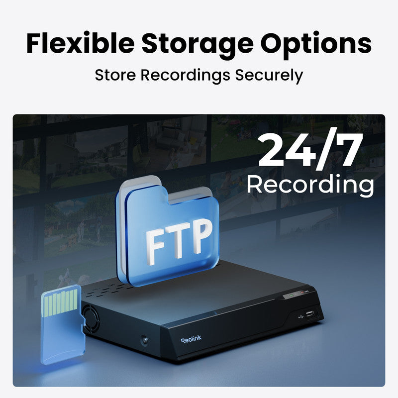 Reolink Dual-Lens 16MP UHD PoE IK10 Camera Motion Track Outdoor