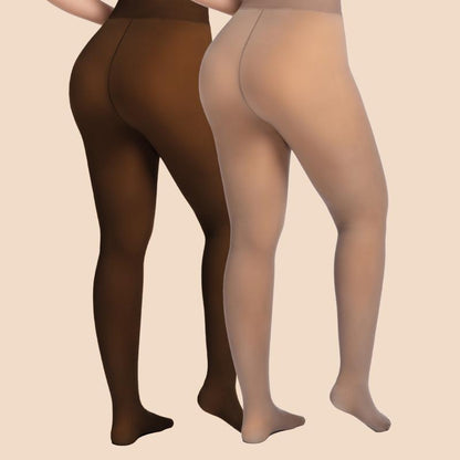 Fake Translucent Warm Pantyhose Leggings Sheer Thick Tights