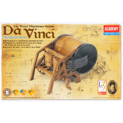 18138 Davinci Mechanical Drum Plastic Model Kit