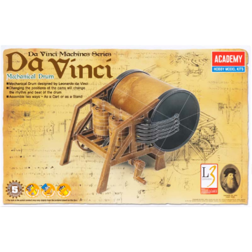 18138 Davinci Mechanical Drum Plastic Model Kit